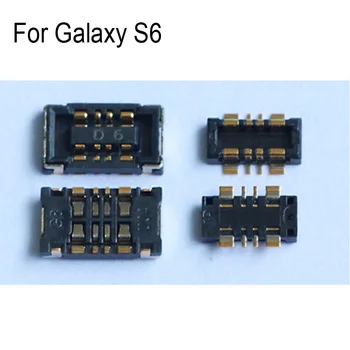 2 KS Vnútorné FPC Konektor Batérie Držiteľ Klip Kontakt Pre Samsung Galaxy S6 s6 logiky na doske doske GalaxyS6 Časti