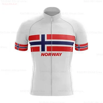 2021 Nórsko Cyklistika Dres New Pro Team Lete Krátky Rukáv pánske Zjazdových MTB Cyklistické Oblečenie Ropa Ciclismo Maillot Dropship