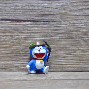 6PCS/set Roztomilé Doraemon Mini PVC Údaje Doraemon Modely, Hračky, 5cm Taška Balenie Vianočné Darčeky