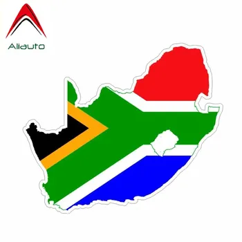 Aliauto Auto Styling Južná Afrika Mapa Reflexné Nálepky Automobilov, Motocyklov, Dekorácie, Doplnky Kotúča, Vinyl,14 cm*9 cm