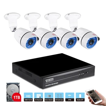 DVR Auta CCTV Kamery 8CH 1080N Bezpečnostný Systém s 720P Fotoaparát Vodotesný Vonkajší Krytý Home Security Video Dohľad