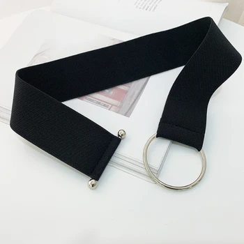 Jednoduché pásu bez pracky žena pás korzet pásy pre ženy široký cummerbunds dizajnér pružné veľké ceinture šaty pás plus veľkosť