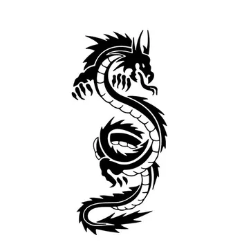 Realistický Mýtické Zvieratá Dragon Kufri Kryt Poškriabaniu Vodotesné Nárazníka Okna Sklo Príslušenstvo Pvc 8.2 CM X 17,6 CM