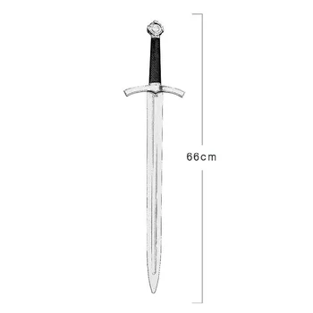 Rytier Meč Zbraň Prop detské Hračky Cosplay Templar, Aby Výkon Plastové Samuraj Nôž, Meč Prop Vonkajšie Hračka Pre Teen