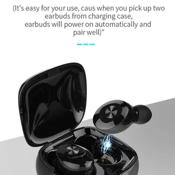 TWS Bezdrôtové Slúchadlá 5.0 Pravda, Bluetooth Slúchadlá Nepremokavé Športové Slúchadlo 3D Stereo Slúchadlá s Nabíjanie Box