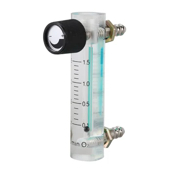 0.1-1.5 LPM 1,5 L, Prietok Kyslíka Meter Prietokomer s regulačným Ventilom pre Kyslík, Vzduch, Plyn