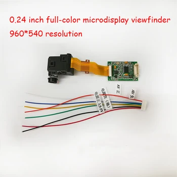 0.24 Palcový DIY Nočné Videnie 960*540 Rozlíšenie Microdisplay Inteligentné Okuliare Displeja, AV Vstup Hľadáčik