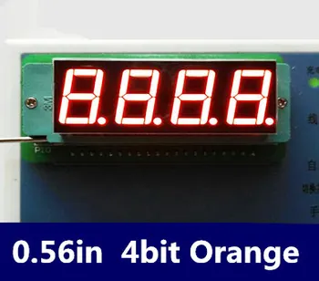 0.56 palcový 4bit Spoločná KATÓDA Digitálne Trubice ORANŽOVÁ LED Miestny Displej 7 Segmentový 0.5 palcový 0.5 0.56 palcový 0.56