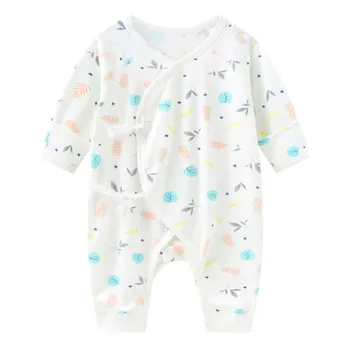 0-6 Mesiacov Novorodenca Oblečenie Baby Remienky Letná Tenká Bavlna Dieťa Dlhým rukávom z Jedného kusu Horolezecké Oblečenie 2020 Modely