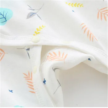 0-6 Mesiacov Novorodenca Oblečenie Baby Remienky Letná Tenká Bavlna Dieťa Dlhým rukávom z Jedného kusu Horolezecké Oblečenie 2020 Modely