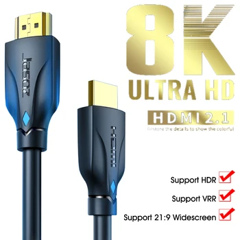 1/1.5/2/3 metrov HD Kábel rozhrania 8K Kábel 48Gbps Vysokej Rýchlosti 2.1 Kábel pre UHD TV, PS4/PS5, PC, Dataprojektor a viac