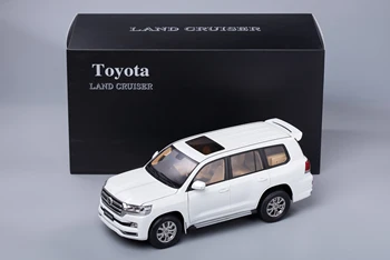 1:18 Diecast Model Toyota Land Cruiser LC200 2019 Biela SUV Zliatiny autíčka Miniatúrne Kolekcie Darček