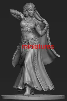 1/24 dávnych žena bojovník stojan s podstavcom Živice obrázok Modelu súpravy Miniatúrne gk Unassembly Nevyfarbené