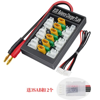 1-3 XT30 Plug Lipo Batérie Paralelné Nabíjanie Rada pre IMAX B6 Nabíjačku Boad RC Model Hračky Časť s 6pcs XT30 na JST