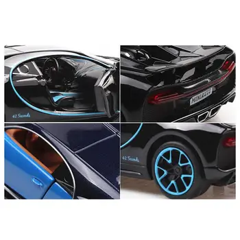 1:32 Simulácia Bugatti Chiron Zber Model Zliatiny Autá Hračka Diecast Kovové Auto Hračiek Pre Dospelých, Deti S Svetlo, Zvuk
