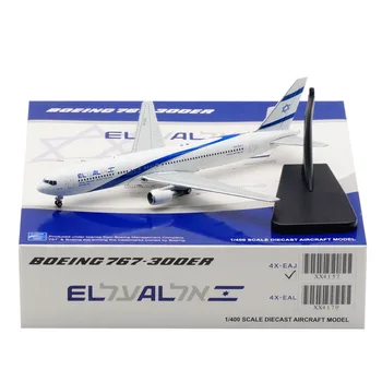 1/400 Rozsahu IZRAEL Leteckej spoločnosti EL AL airplan B767 Diecast model lietadla s base podvozok zliatiny lietadla hračka F zbierky model
