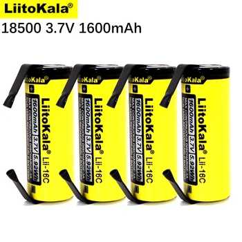 1-40PCS LiitoKala Lii-16C 18500 1600mAh 3,7 V nabíjateľná batéria Recarregavel lítium-iónová batéria pre baterku+DIY Nikel