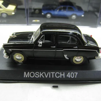 1:43 Statický Model Classic Sovietskeho zväzu Rusko MOSKVITCH 407 Taxi Zliatiny Auto Van Model Hračky Diecast na Zber Dary
