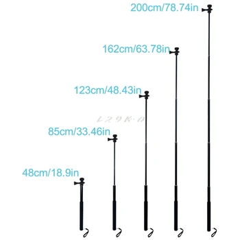 1,5 m/2 m Rozšíriteľný Selfie Stick Statív Stojan pre iPhone, iPad DSLR Android Gopro