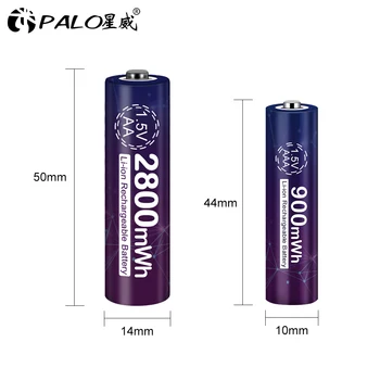 1.5 V AA+AAA nabíjateľné AA 1,5 V 2800mWh/1,5 V AAA 900mWh Li-ion batéria pre baterky, hračky MP3 prehrávač 1,5 v lítiové batérie typu aa batérie