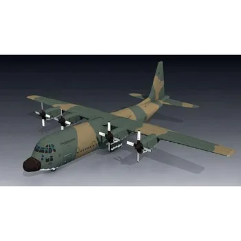 1:50 Plus C-130H Hercules Prepravca 3D Papier Model Diecast Rozsahu Lietadlo Model Vojenskej Zberateľskú Darček Vzdelávacie Hračky