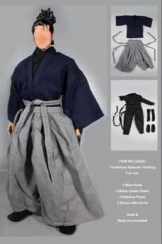 1:6 rozsahu Japonské tradičné dávnych Samuraj muž muž, chlapec vojak oblečenie stanovuje model vhodný pre 12