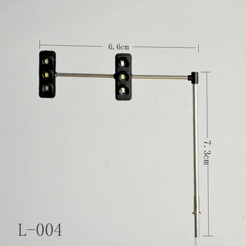 1/87 Ho zmenšený Model Svetlá Dopravné Signalizačné LED Lampa Železničnej Krajiny Vlaku, Železničné Priecestné Ulici Diorama Stavebné Usporiadanie Cesty