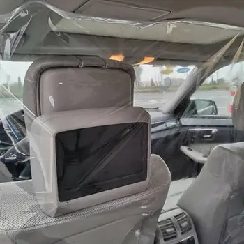 1.8x2m Interiéru Vozidla Izolácie Film Transparentné Izolácie Opony Opakovane prachu-dôkaz Anti-Kvapky Ochranná Fólia pre Auto Taxi