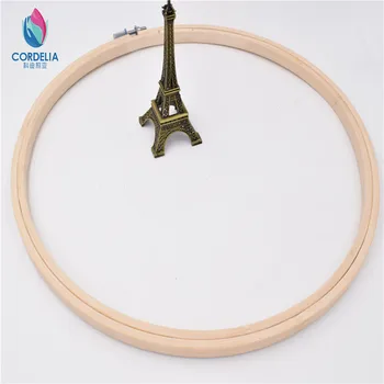 1 ks 2016 čína najnovšie produkty vysokej kvality 26 cm kola bambusu rám ako výšivky obruče ako DIY nástroj foto rám na stenu