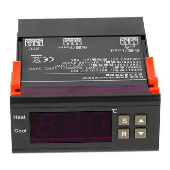 1 ks 30A Digitálny LED Termostat Vysoká Presnosť MH1230A AC220V Digitálny Regulátor Teploty Chladenie Regulátor Vykurovania