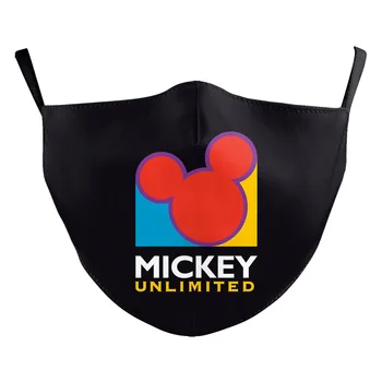 1 KS Disney Vlastný Dizajn Pre Dospelých Proti Prachu, Filter Diy Roztomilý Tlač Umývateľný Maska Cartoon Mickey Minnie Charakter Masky