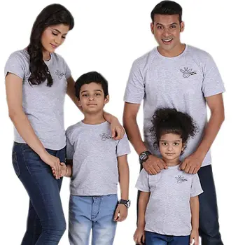 1 ks Rodiny Zodpovedajúce Oblečenie Baby Boy Dievčatá Otec, Mama Chlapec Dievča T-shirt Mamička A Otecko Mi matka a dcéra oblečenie famili vzhľad
