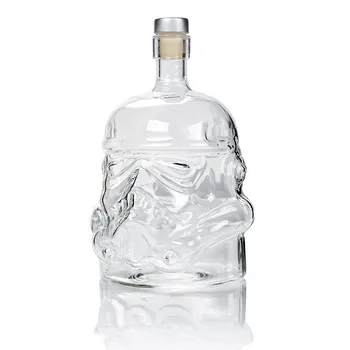 1 Ks Storm Trooper Fľaši Bielej Vojak Sklenené Nádoby alkoholické nápoje a Fľaša Vysokej Bóru Sklenená Fľaša Vína B 650 ml