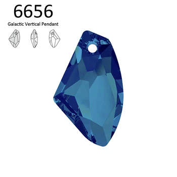(1 kus) Originálne crystal od Swarovski 6656 Galactic Vertical prívesok Rakúskej voľné drahokamu pre DIY šperky robiť
