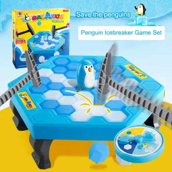 1 Sada Malých Uložiť Penguin Pasce Ice Breaker Hra Blok Hračka Vtipné Deti detský Darček EIG88