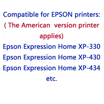 1 Set + 1Black Kompatibilný pre Epson Expression Home XP-330 XP-430 XP-434 Tlačiareň 288XL T288 atramentových zásobníkov