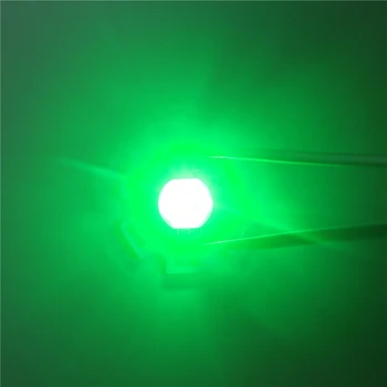 10 20 50 100 200 500 1000Pcs Vysoký Výkon Lampy Čipy, Full W 1W Červená Zelená Modrá 3 V 1, 3W RGB LED SMD Žiarovka Diódy + 20 mm Star PCB