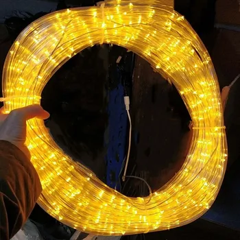 10-40M LED Lano String Svetlá Pás svetla Vonkajšie Ulici Garland Bezpečné Napätie, Dekorácie pre Dom, Záhradu Plot Vianočný Stromček