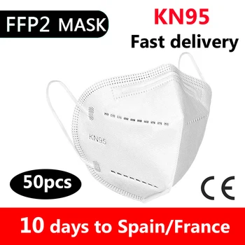 10-50Pcs ffp2mask ce certifikované jednorazové dospelých ffp2reutilizable mascherine KN95 Mascarillas masku na Tvár Ústa Ochranné Masky