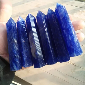 (10-9 cm) tavenie modrý kremeň prútik dekoratívne crystal crystal čakra prútik kamene a kryštály
