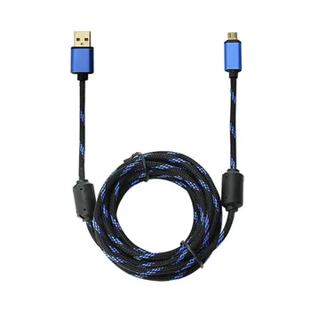 10 ft 24K 3 Meter Micro USB 2.0 High-speed Kábel Pre Xbox jeden PS4 Telefón Android Dvojité magnetické slučky Pre Nabíjanie a Prehrávanie