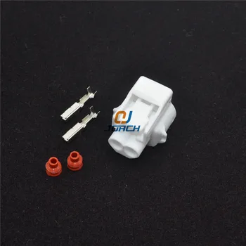 10 ks 2 pin nepremokavé automobilový konektor plug 2.2 série s gumeným tesnením a kolíky