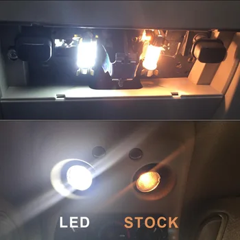 10 Ks Biele LED Osvetlenie Interiéru Balík Kit Pre Roky 2005-2009 Chevrolet Rovnodennosti Mapu Dome batožinového priestoru špz svetlo