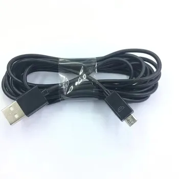10 ks Black 3 M Extra Dlhá Micro USB Nabíjací Kábel Hrať Nabíjanie Kábel pre Sony Playstation PS4 4 Xbox Jeden Bezdrôtový ovládač