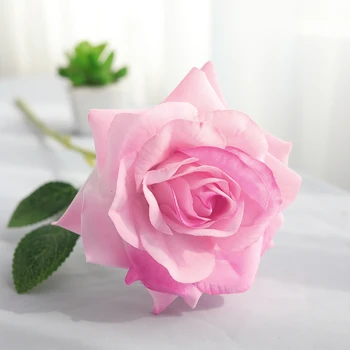 10 Ks Rose Artificielle Kvet Hodvábnej Ruže Kvet 50 cm Vysoká Svadobné Kvety, Dekorácie Luxusné Domova valentínske Darčeky