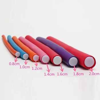 10 ks/set vlasy curler Magic vzduchu kulma kulma Mäkké penové twist Gumy kulma DIY modelových nástrojov MPwell