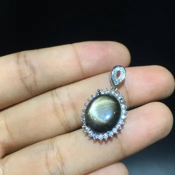 10 mm*14 mm prírodné star light sapphire prívesok prírodné star sapphire prsteň prívesok Changle Sapphire