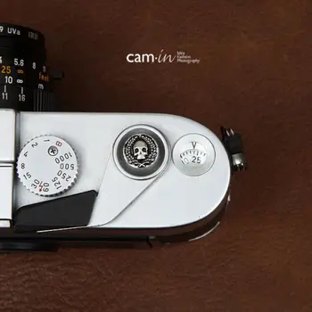 10 mm Cam-v Mäkkom Uvoľnenia Spúšte Pre Fujifilm X100 X10 X-Pro1 M6 M8 M9 X-E1 X-E2 CAM9111 lebky