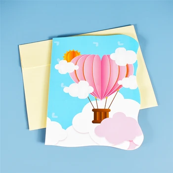 10 Pack 3D Pop-Up Valentines Day Karta pre manželka Výročie Pohľadnice Pár