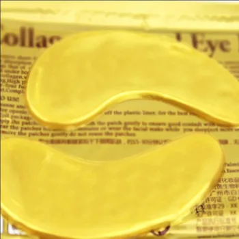 10 pack/veľa Hydratačné A Zubov Crystal Kolagénu Golden Eye Mask Crystal Kolagénová Očná Maska